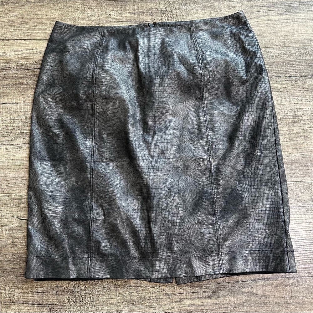FINAL PRICE❗️CLOSET CLOSING Black Faux Leather Pencil Skirt – Jockey Size 10